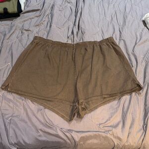 SKIMS OUTDOOR DRAPEY SHORTS 'COCOA'